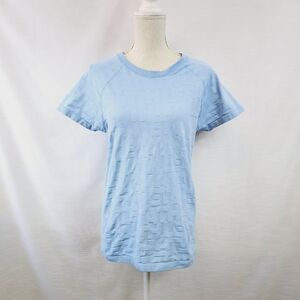 Athleta Allover Graphic Seamless Running Tee size Large
